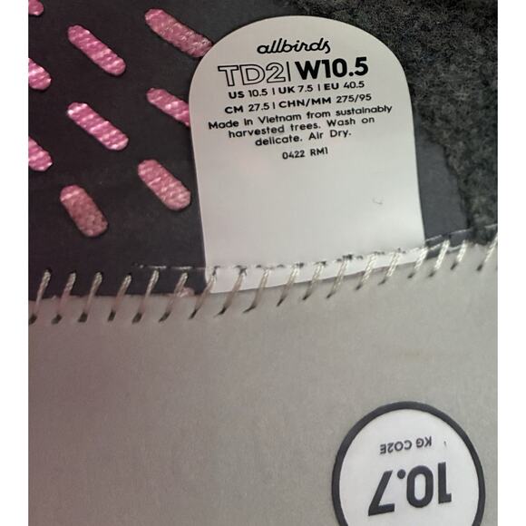 Allbirds Tree Dasher 2 Mens S 10.5 Pink Knit Running Athletic Shoes Sneaker TD2 main image 4